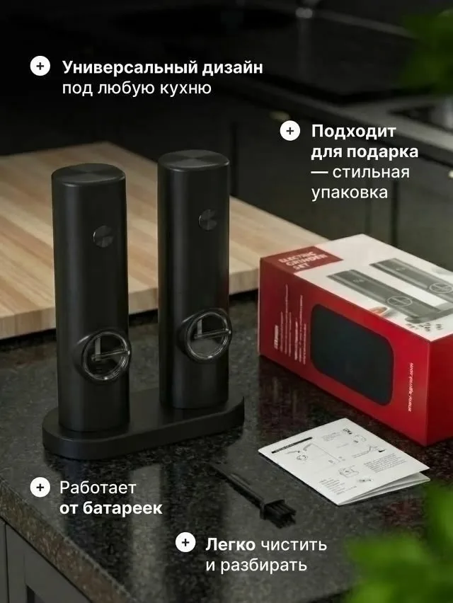 Серьги Мельца для соли и перца — фото 4