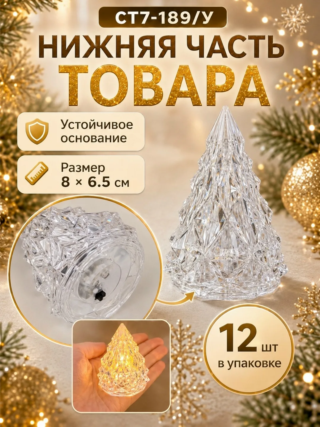 Светодиодная свеча-ёлочка — фото 8
