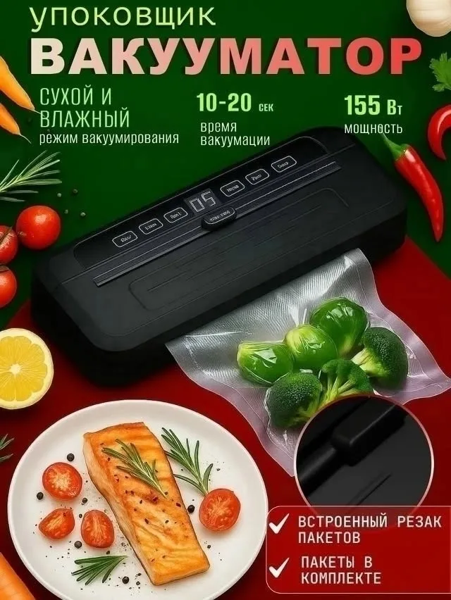 Вакуумный упаковщик продуктов — фото 1