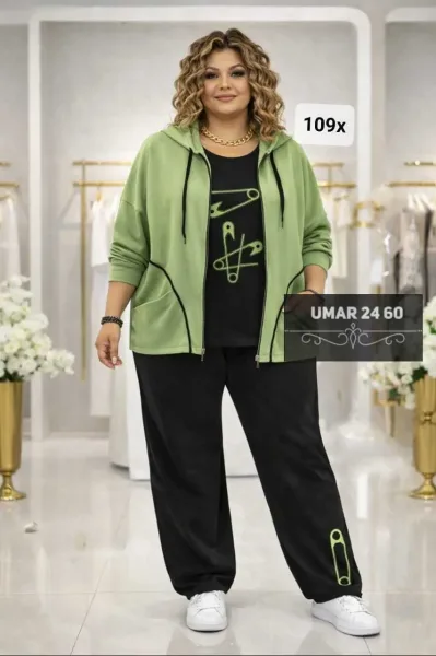 Костюм тройка из трикотажной ткани — фото 2