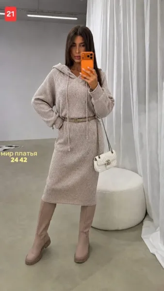 Платье кашемировая лапша — фото 3