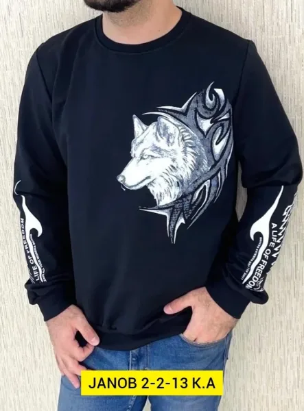 Мужская кофта из двухнитки — фото 8