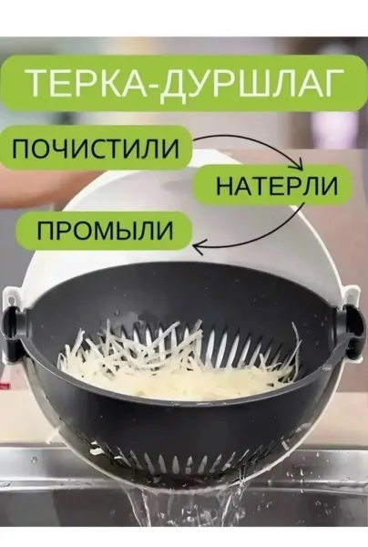 Особенности посуды дуршлаг овощерезка терка Белый — фото 2