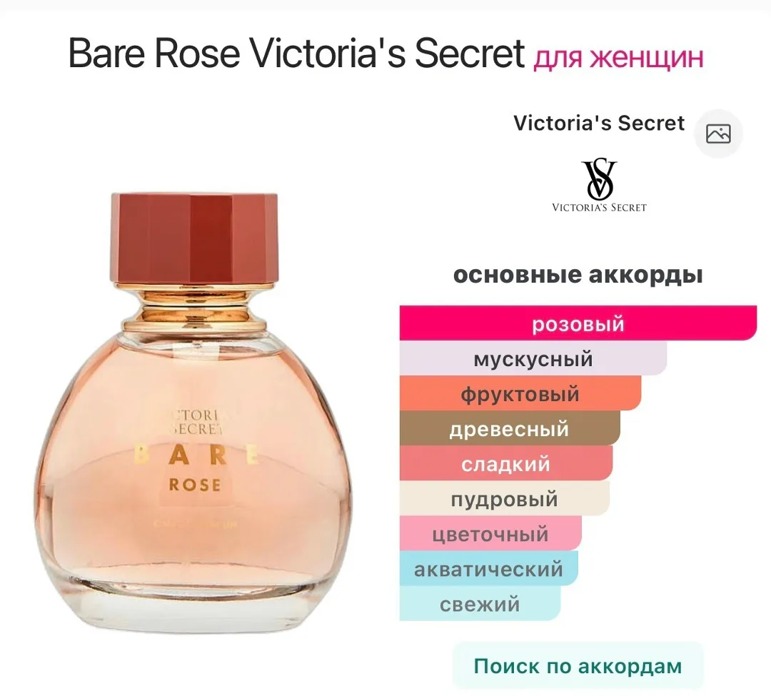 Аромат Bare Rose Victoria's Secret — фото 1