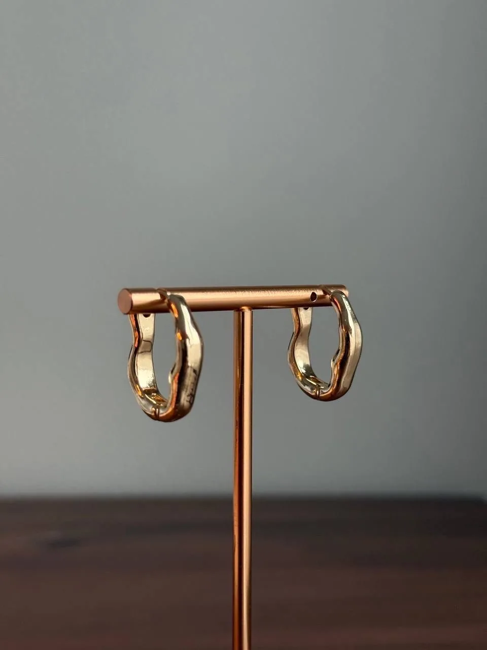 Серьги-Конго из бижутерного сплава — фото 2