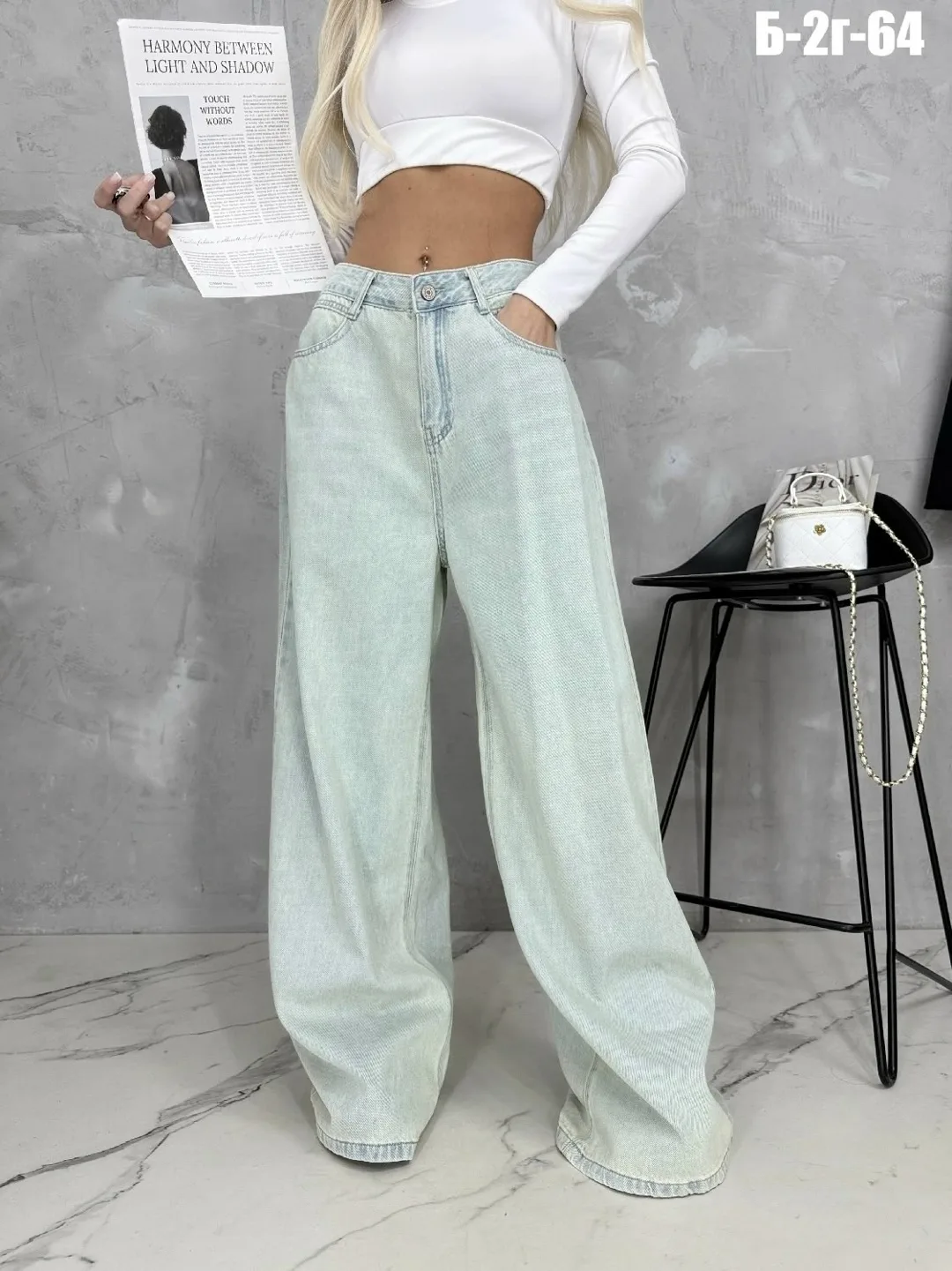 Джинсы баги DENIM — фото 2