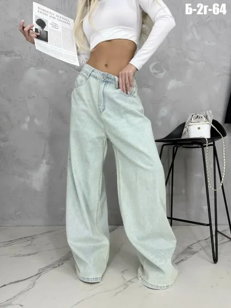 Джинсы баги DENIM — фото 4