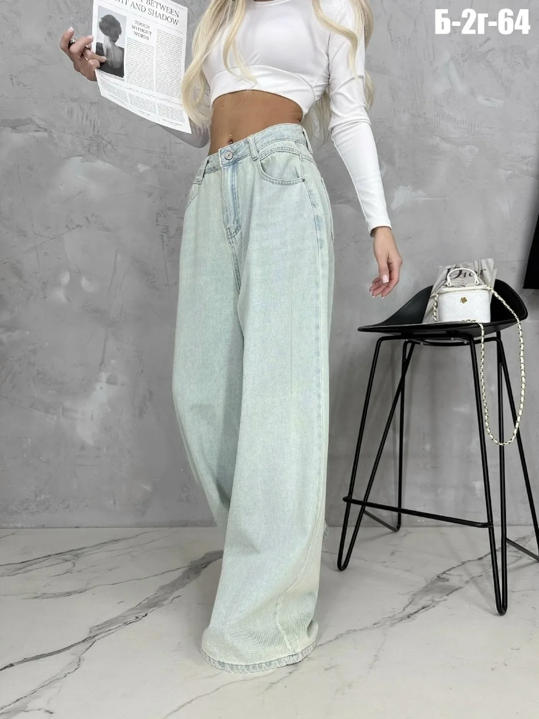 Джинсы баги DENIM — фото 4
