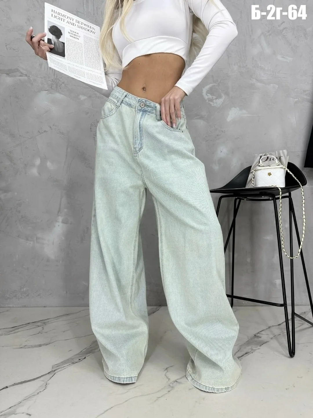 Джинсы баги DENIM — фото 5