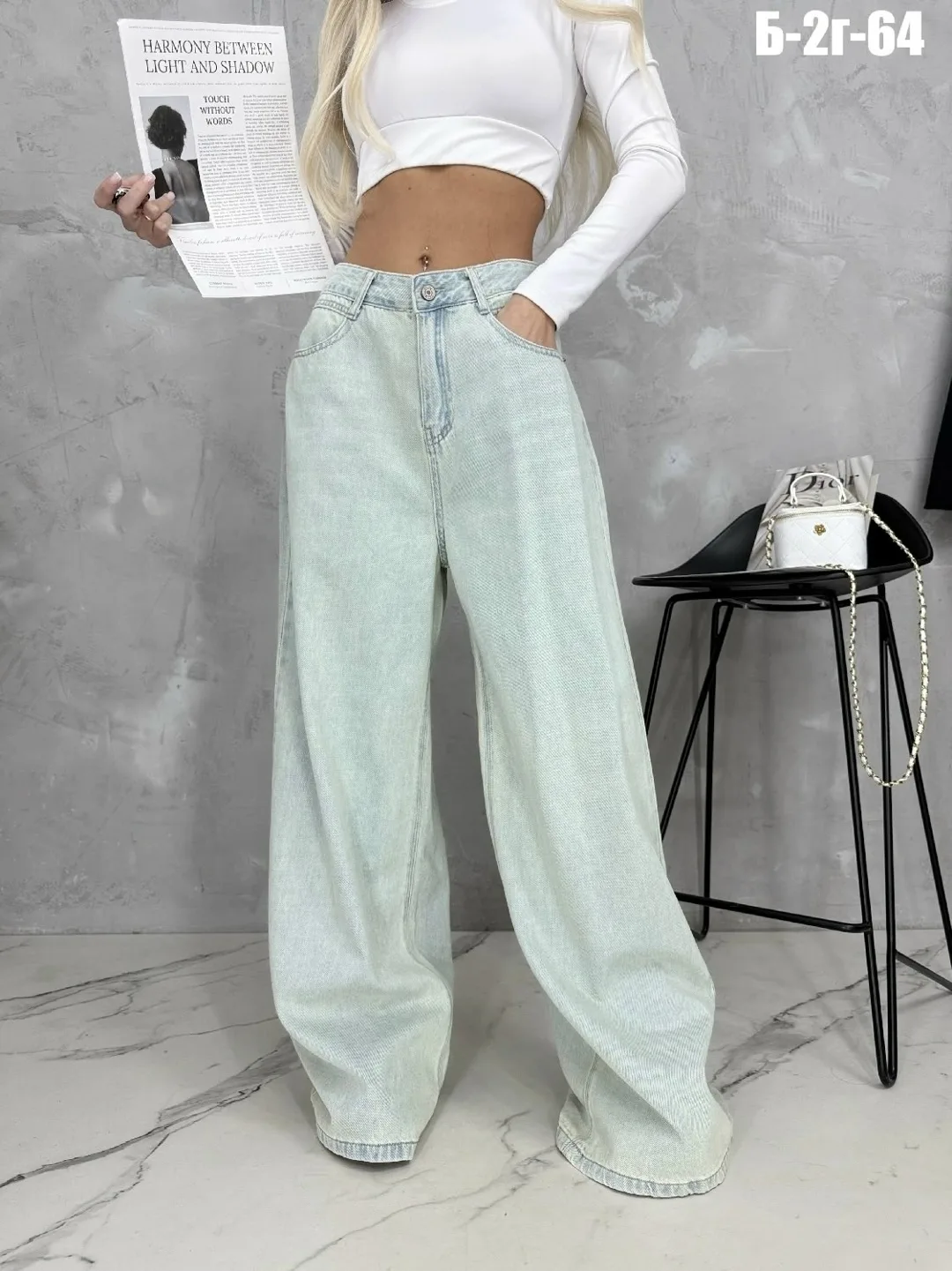 Джинсы баги DENIM — фото 6