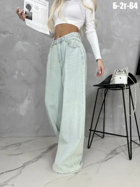 Джинсы баги DENIM — фото 4
