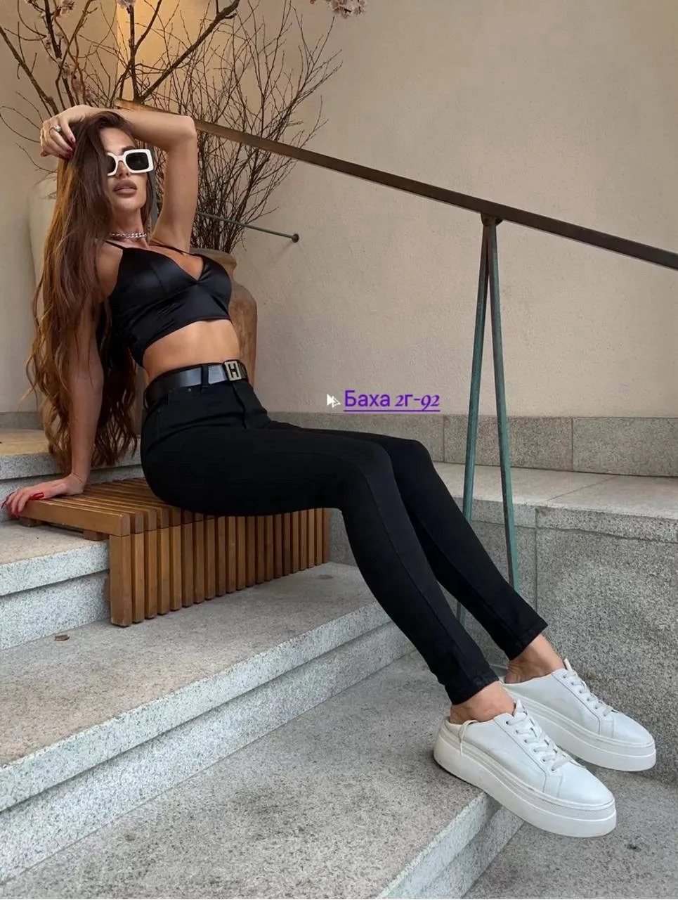 Джинсы skinny с высокой посадкой стрейч — фото 3