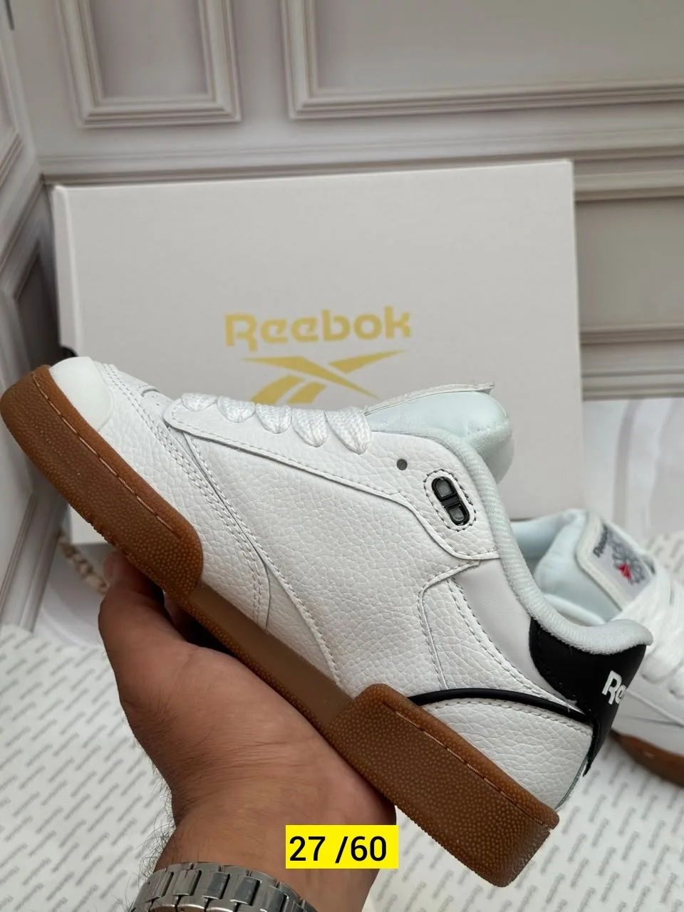 Кроссовки кожаные — фото 1