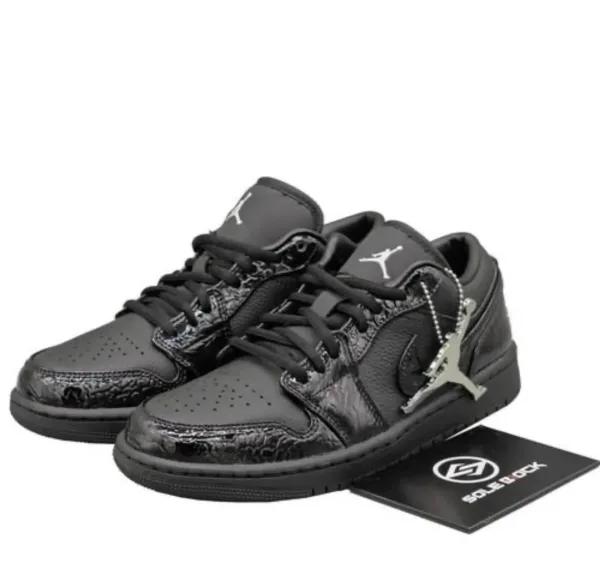 Air Jordan 1 Low AJ1 Кроссовки Чёрный — фото 4