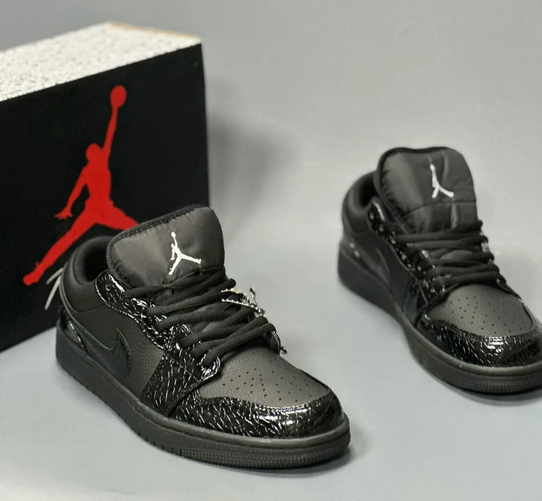 Air Jordan 1 Low AJ1 Кроссовки Чёрный — фото 1