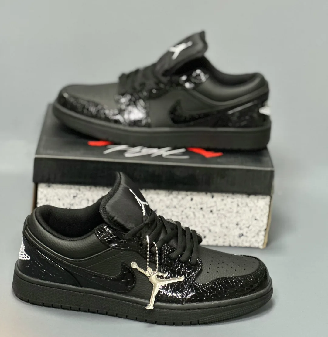 Air Jordan 1 Low AJ1 Кроссовки Чёрный — фото 13