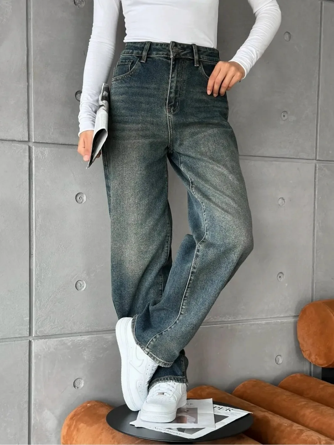 Джинсы BAGGY из 100 хлопка 100 / Premium — фото 7