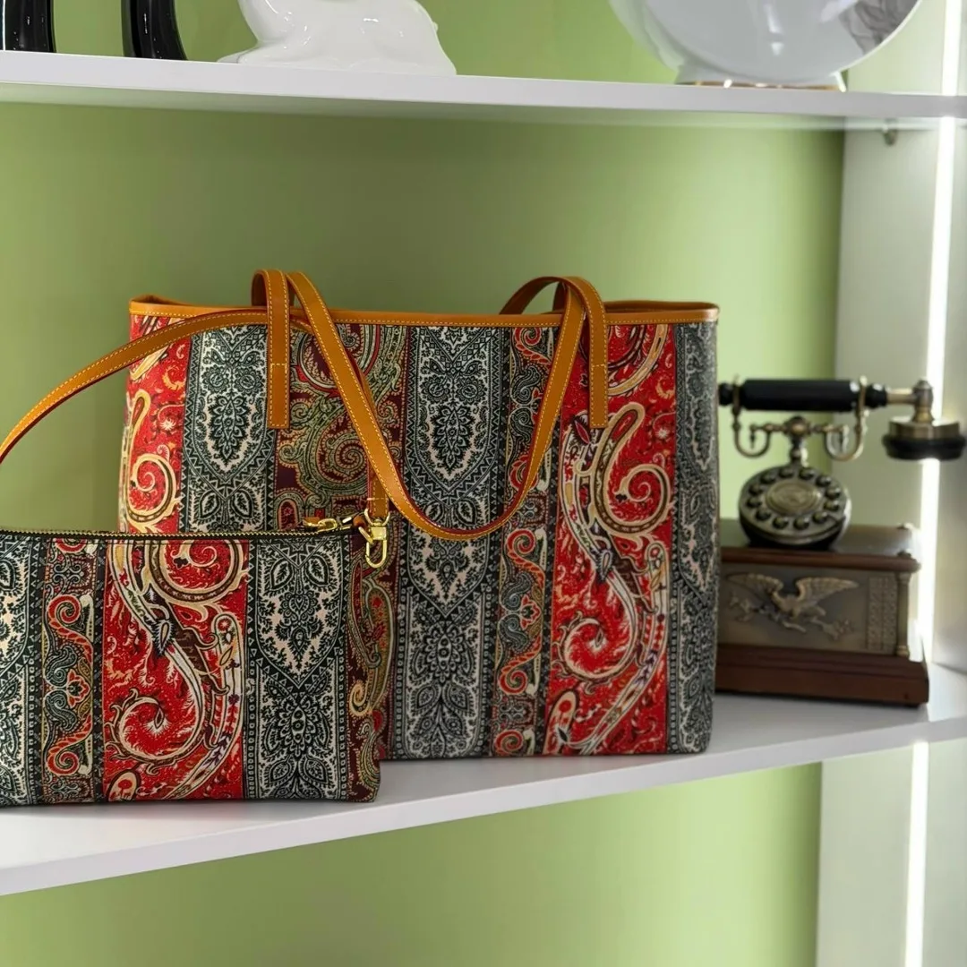 ETRO сумка из натуральной кожи и ткани — фото 7