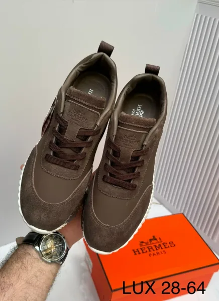 Натуральный Hermes, мужские ботинки — фото 45