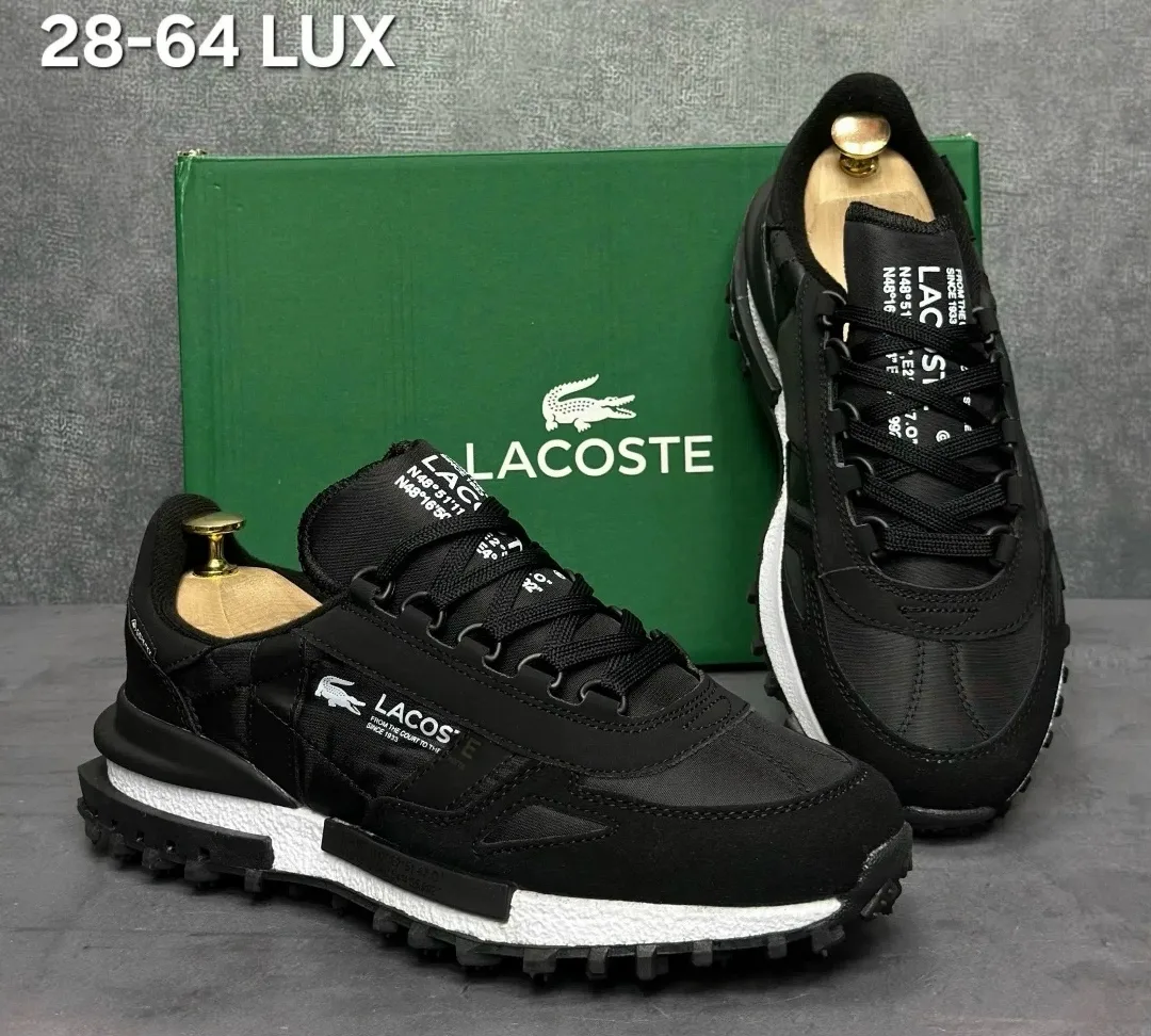 Кроссовки мужские LACOSTE из натуральной замши — фото 8