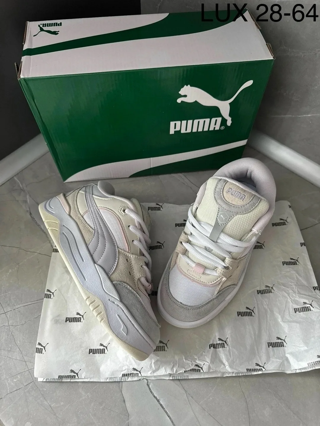 Кроссовки PUMA из натуральной замши и кожи — фото 2