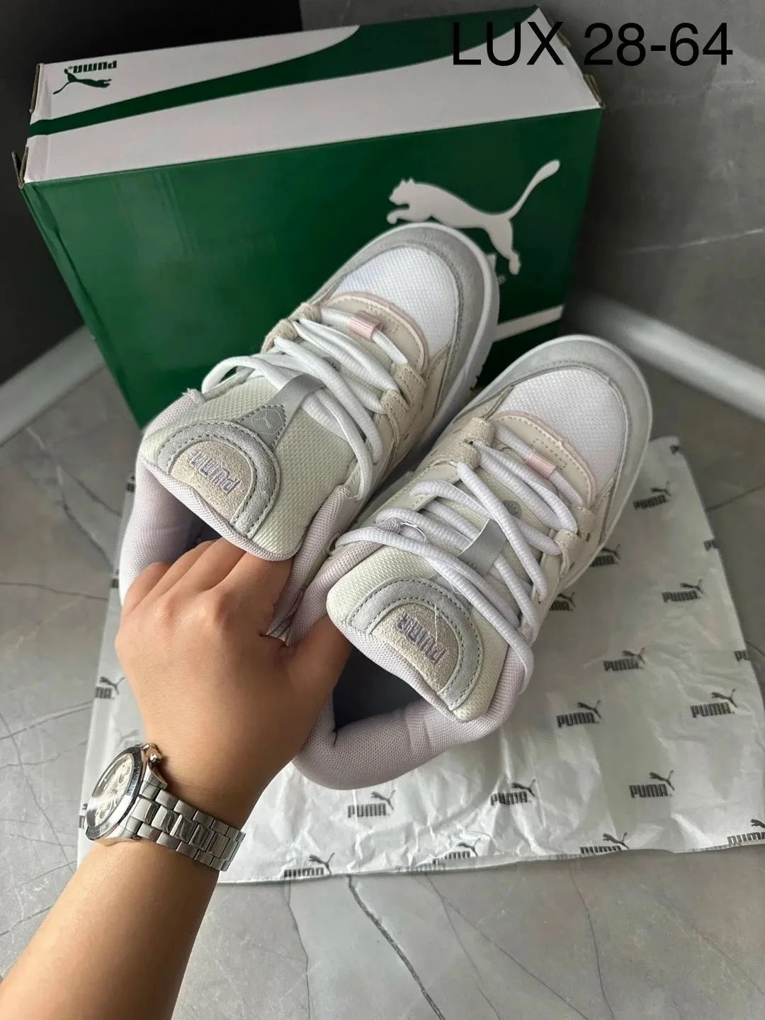 Кроссовки PUMA из натуральной замши и кожи — фото 3