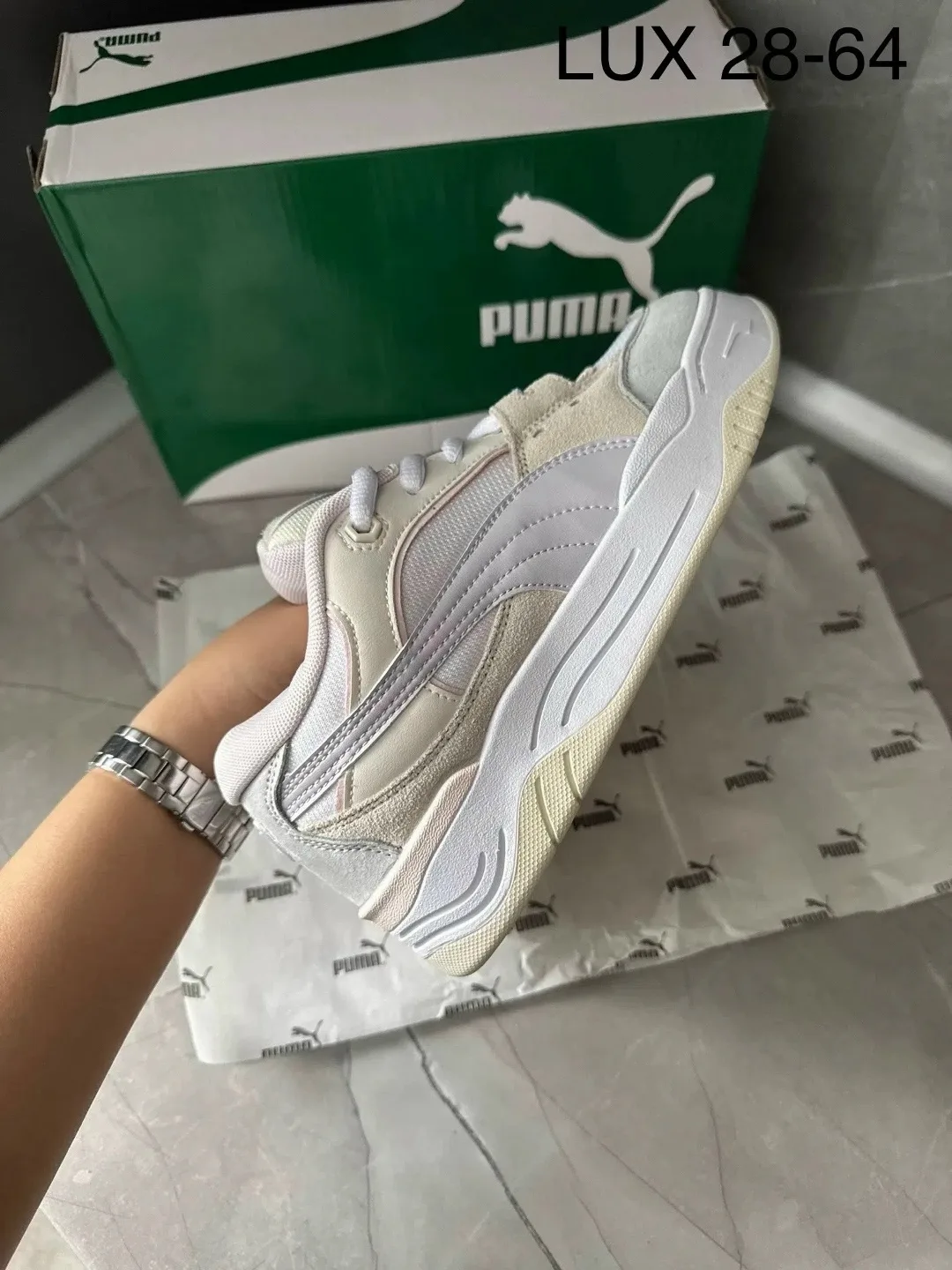 Кроссовки PUMA из натуральной замши и кожи — фото 5