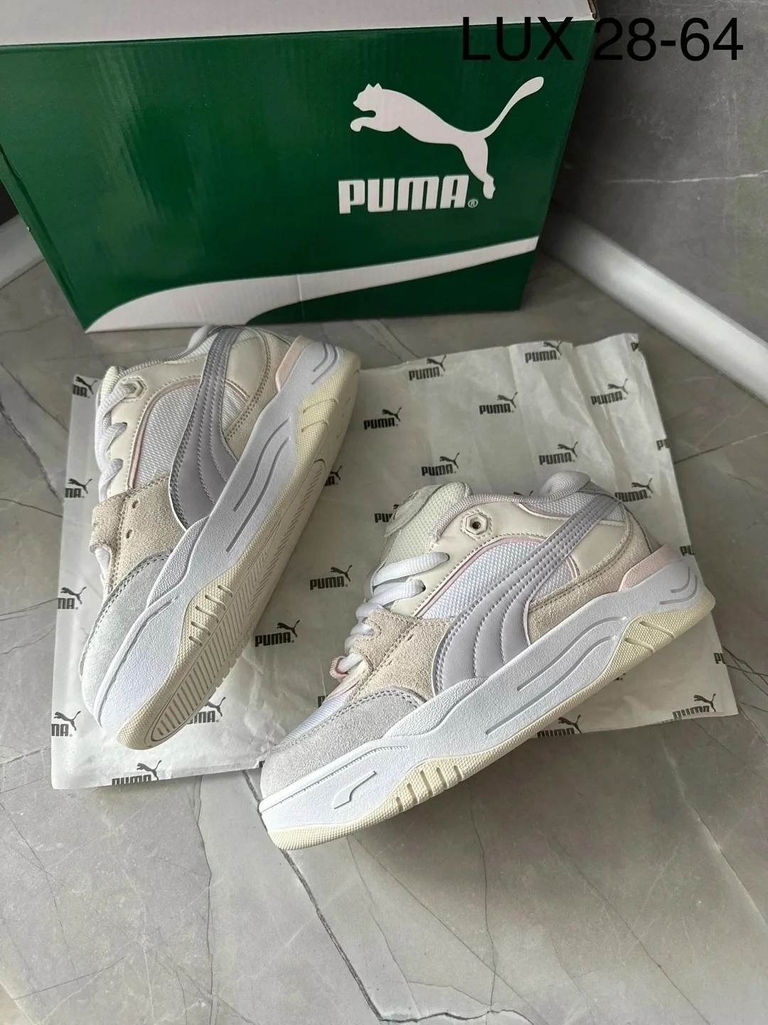 Кроссовки PUMA из натуральной замши и кожи — фото 9