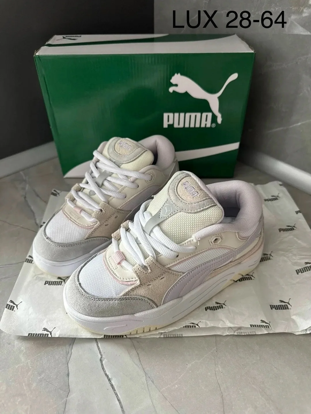 Кроссовки PUMA из натуральной замши и кожи — фото 14