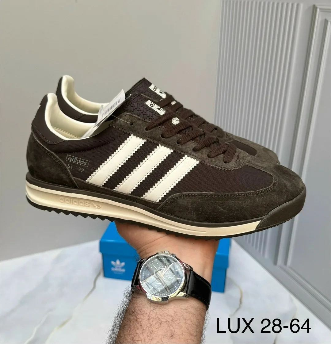 Кроссовки Adidas мужские натуральная замша — фото 1