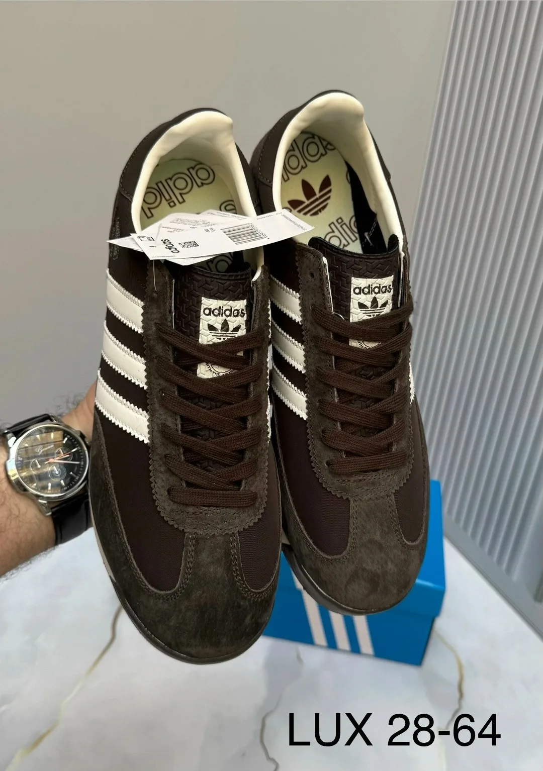 Кроссовки Adidas мужские натуральная замша — фото 7