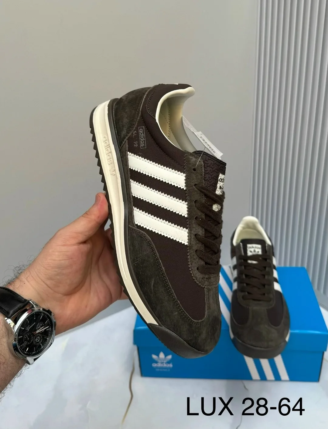 Кроссовки Adidas мужские натуральная замша — фото 8