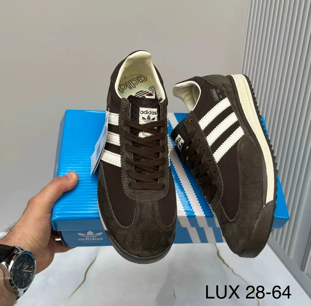 Кроссовки Adidas мужские натуральная замша — фото 9