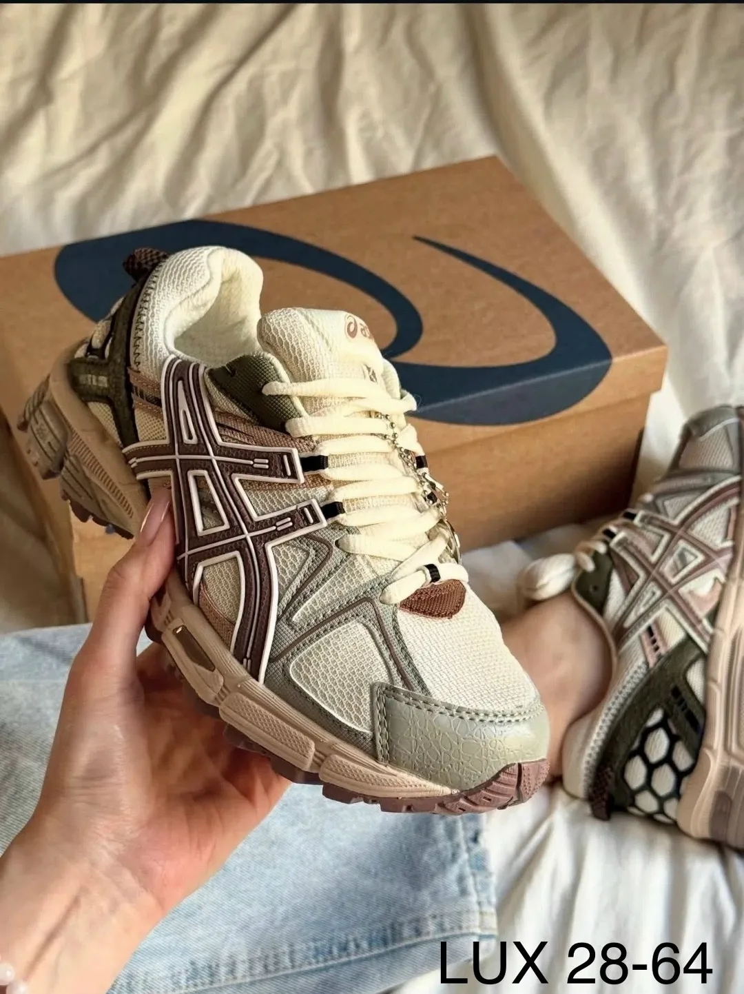 Кроссовки ASICS из натуральной кожи — фото 1