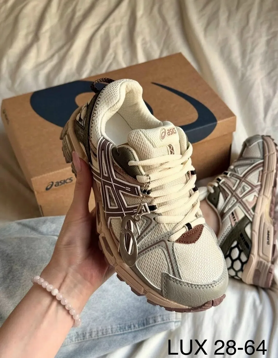 Кроссовки ASICS из натуральной кожи — фото 4