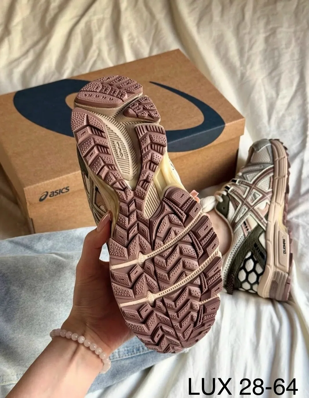 Кроссовки ASICS из натуральной кожи — фото 9