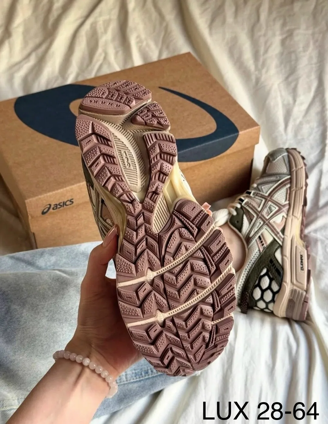 Кроссовки ASICS из натуральной кожи — фото 11