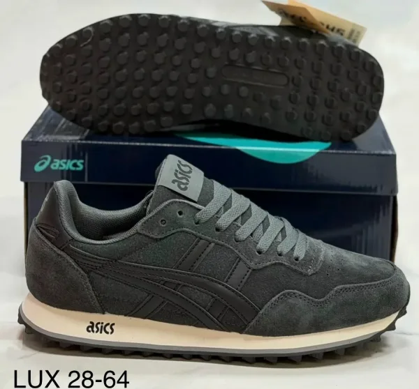 Мужские кеды ASICS из натуральной замши и кожи — фото 3