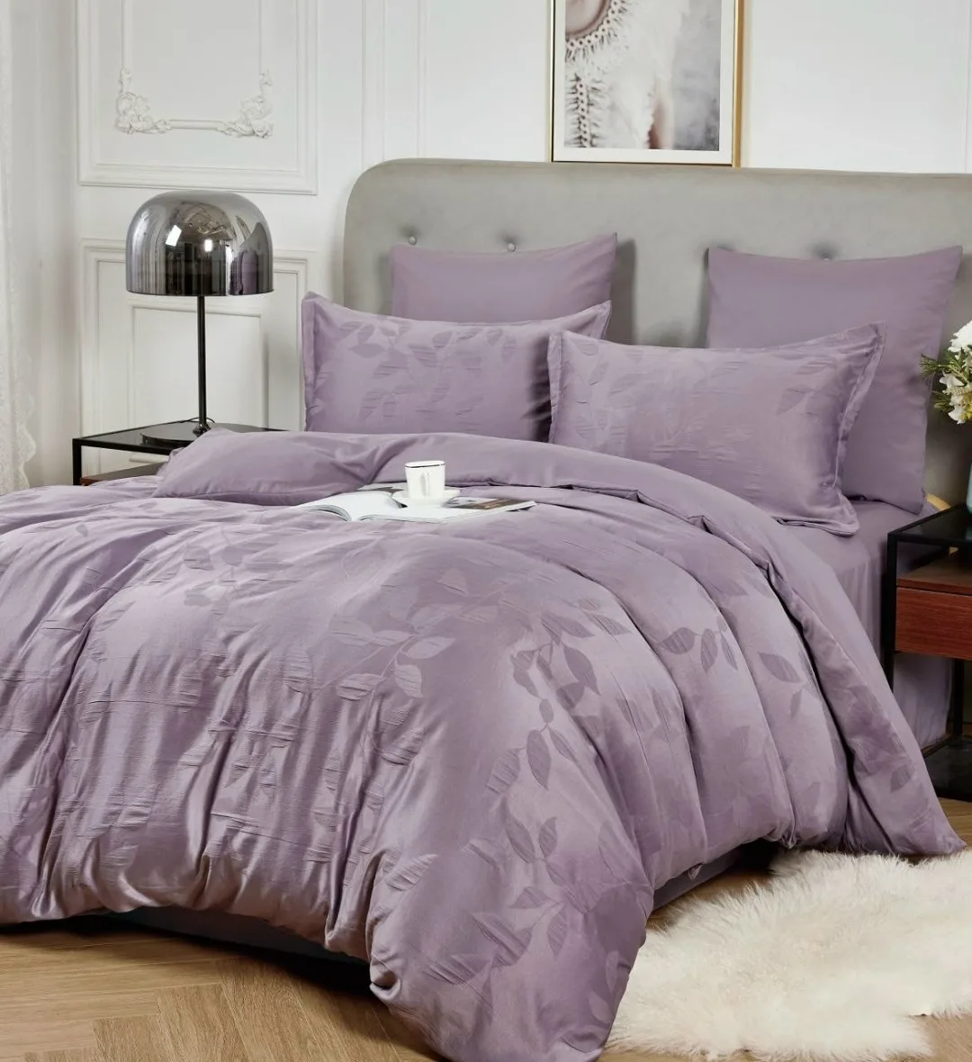 Комплект постельного белья, хлопок Белый — фото 19