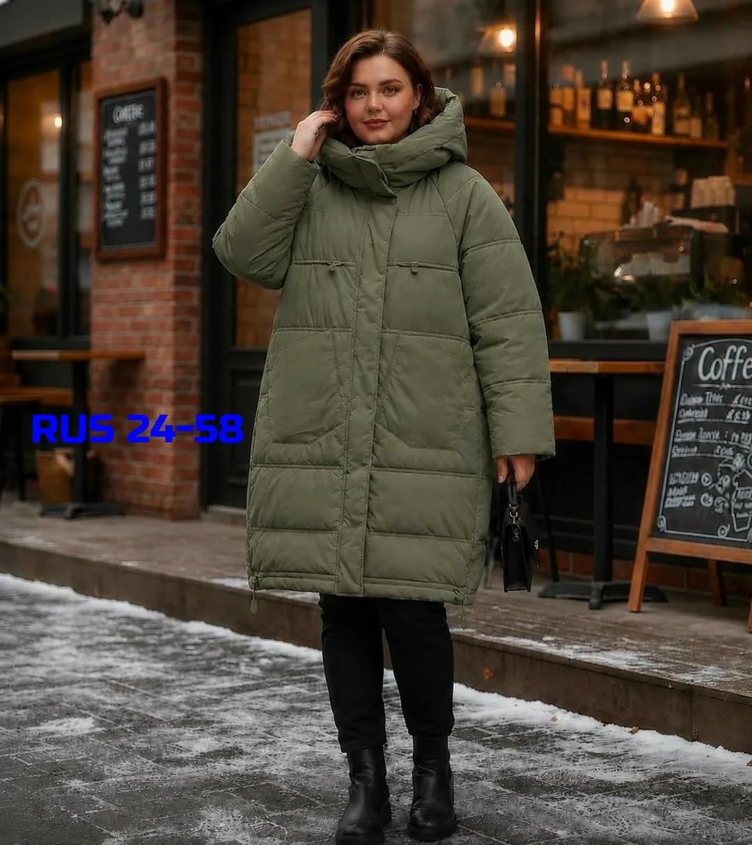 Женская куртка большого размера — фото 4