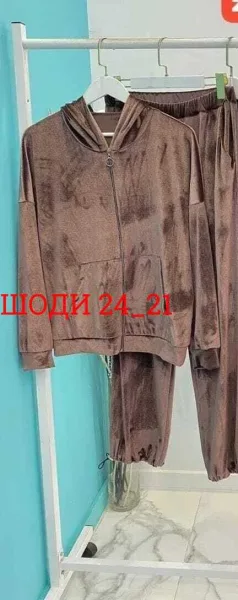 Костюм двойка из велюра — фото 4