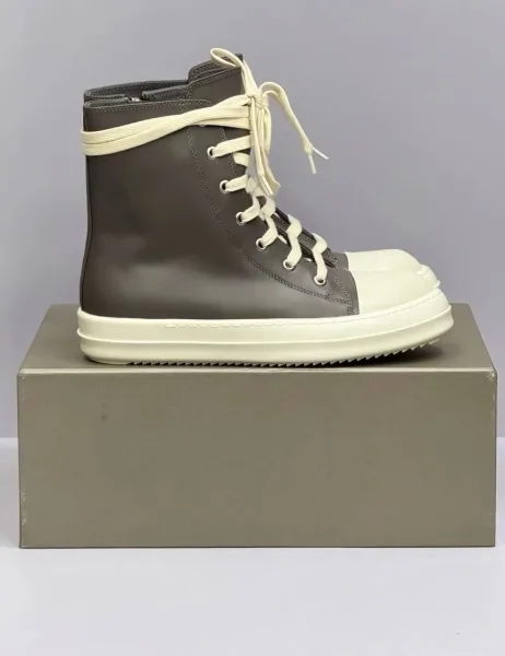 Лимитированные КЕДЫ RICK OWENS DRKSHDW MEGALACED DIRTY BLACK/MILK Чёрный — фото 21