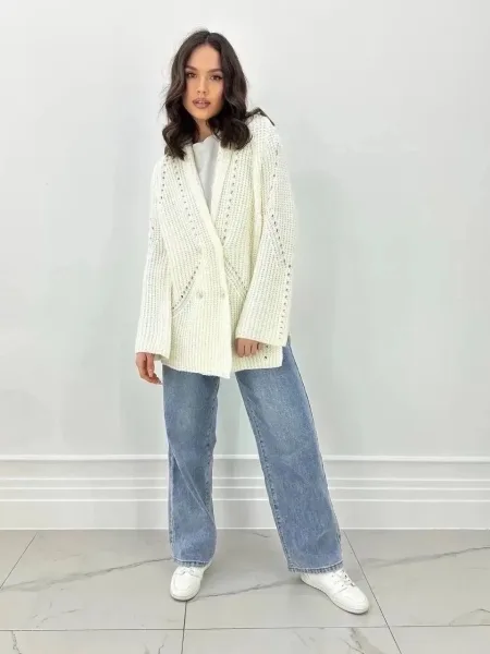 Кардиган 50 шерсть 50 акрил — фото 7