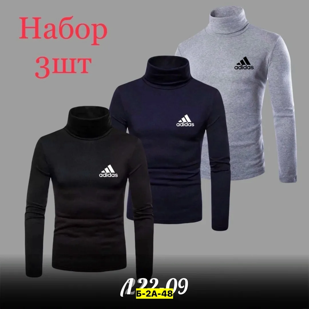 Водолазка из хлопка, на флисе — фото 8