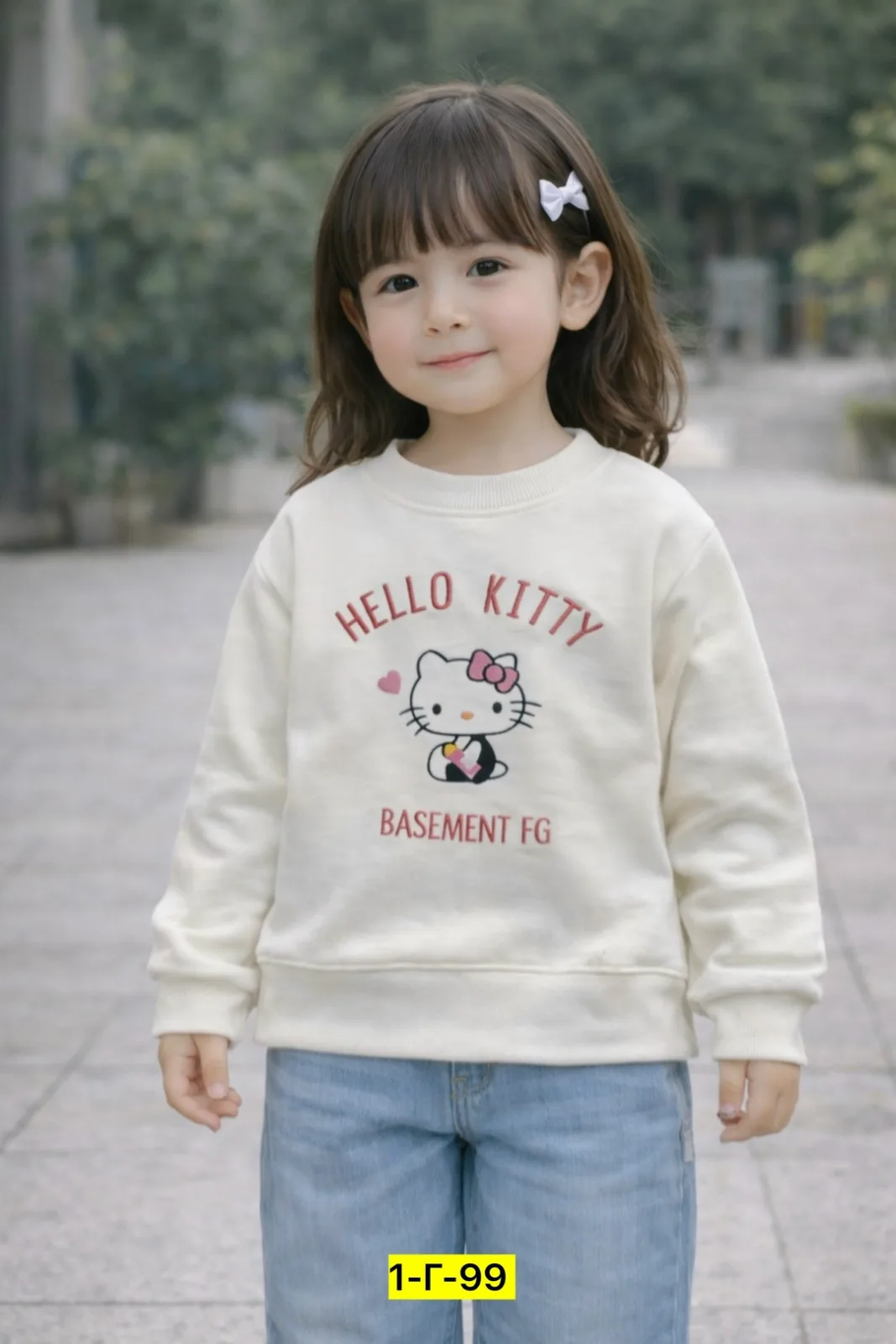 Худи Hello Kitty Свитшот, двунитка — фото 3