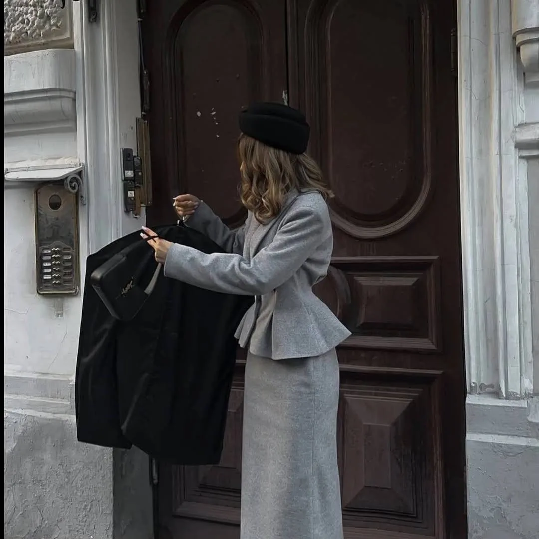 Костюм пиджак + юбка — фото 12