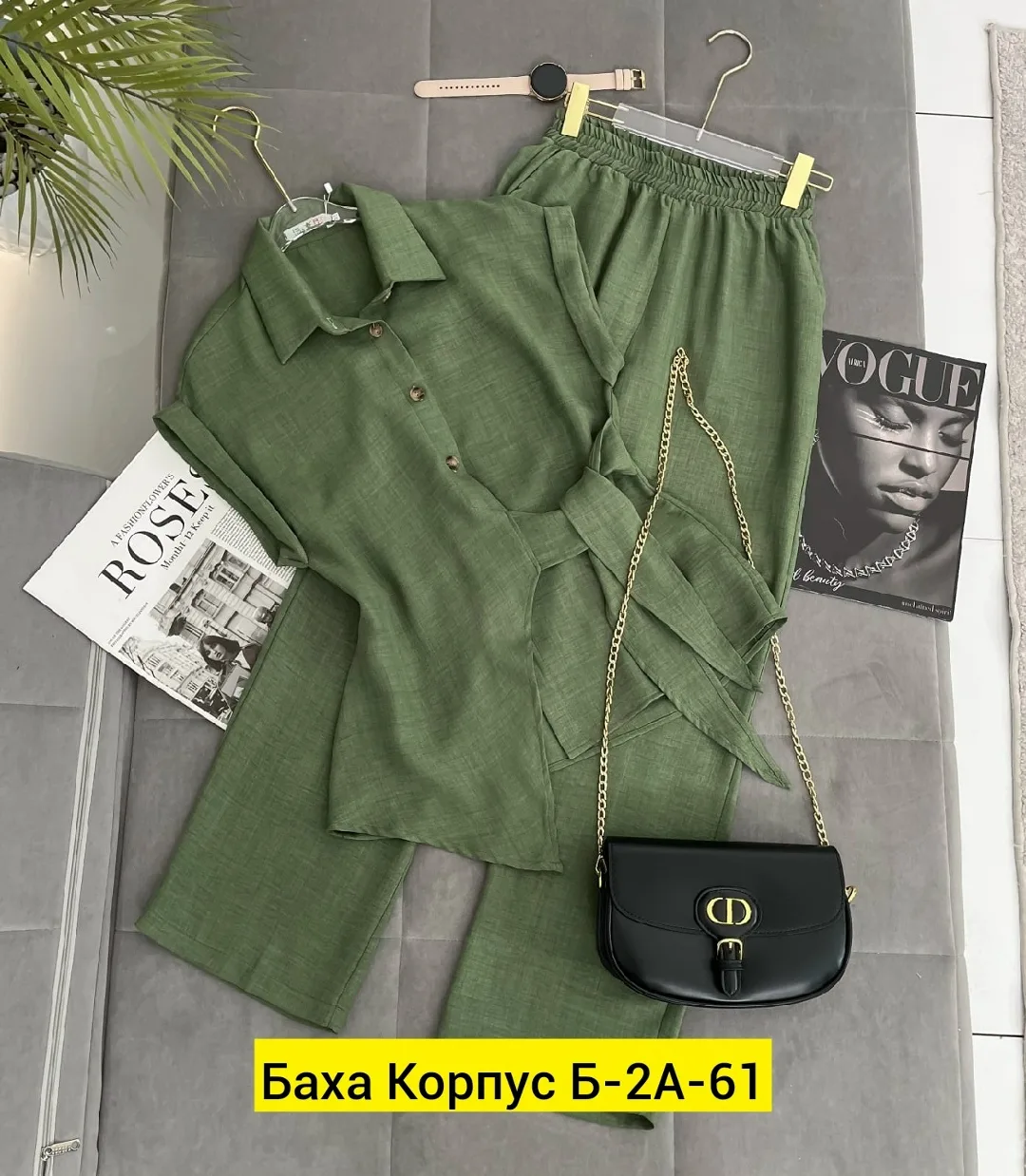 Костюм двойка из льна — фото 5