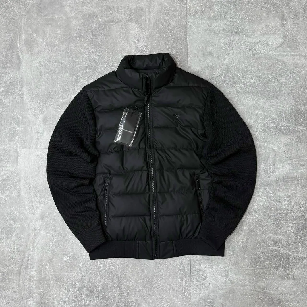 Мужская ветровка из экокожи от бренда Armani — фото 3