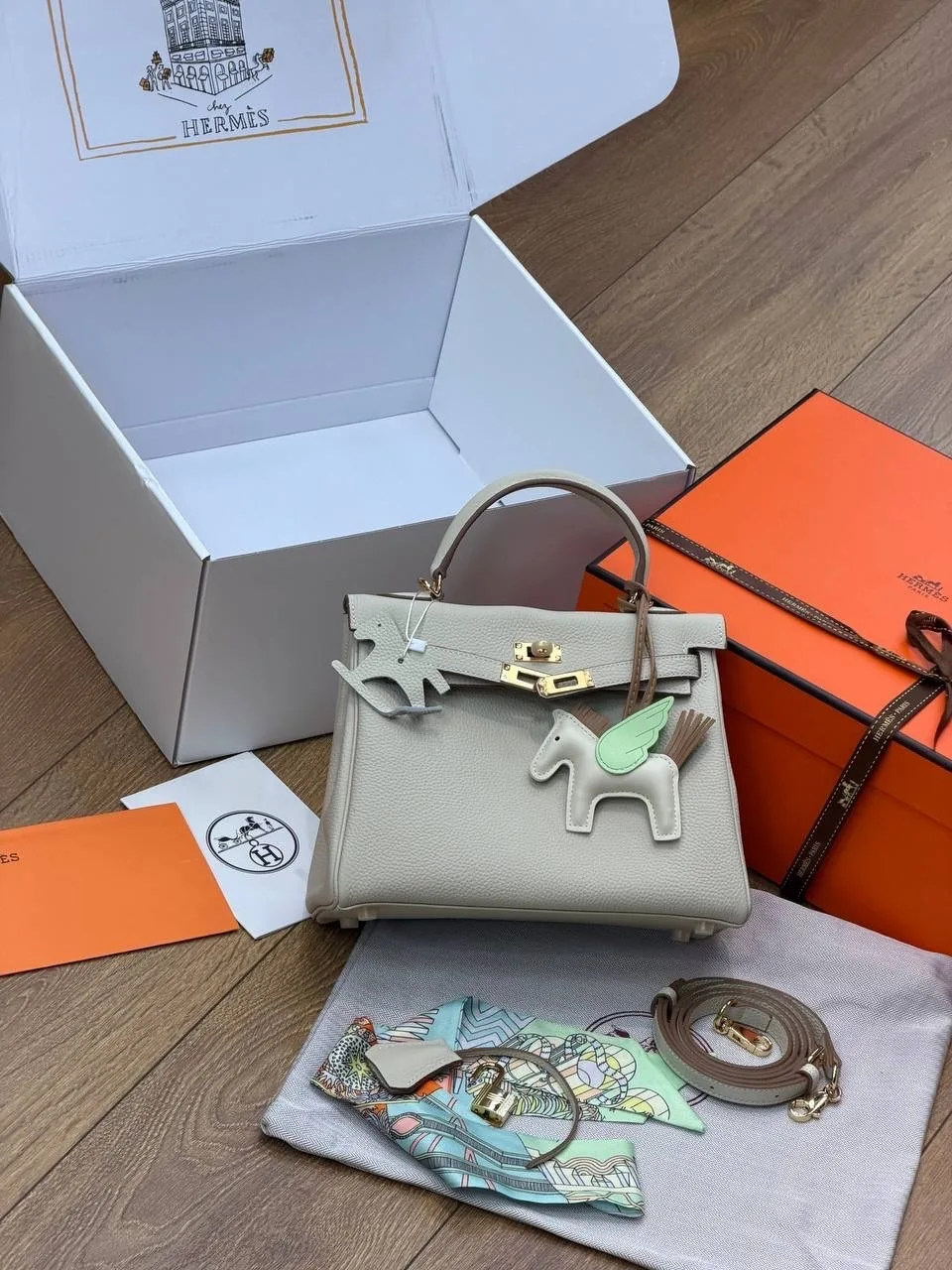 Классическая сумка Hermes Kelly 25 из натуральной кожи — фото 3