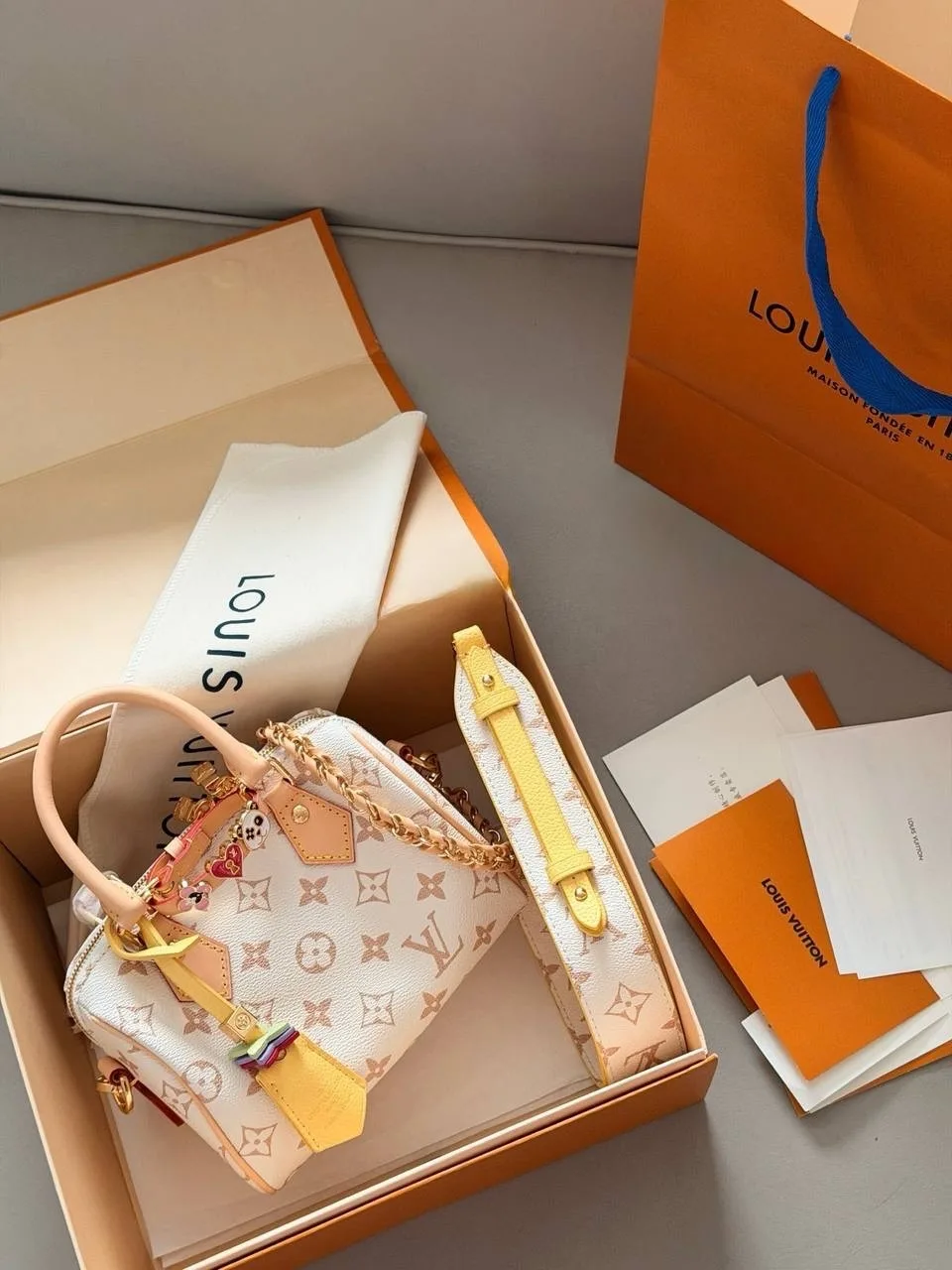 Сумка Louis Vuitton Speedy из натуральной кожи — фото 1